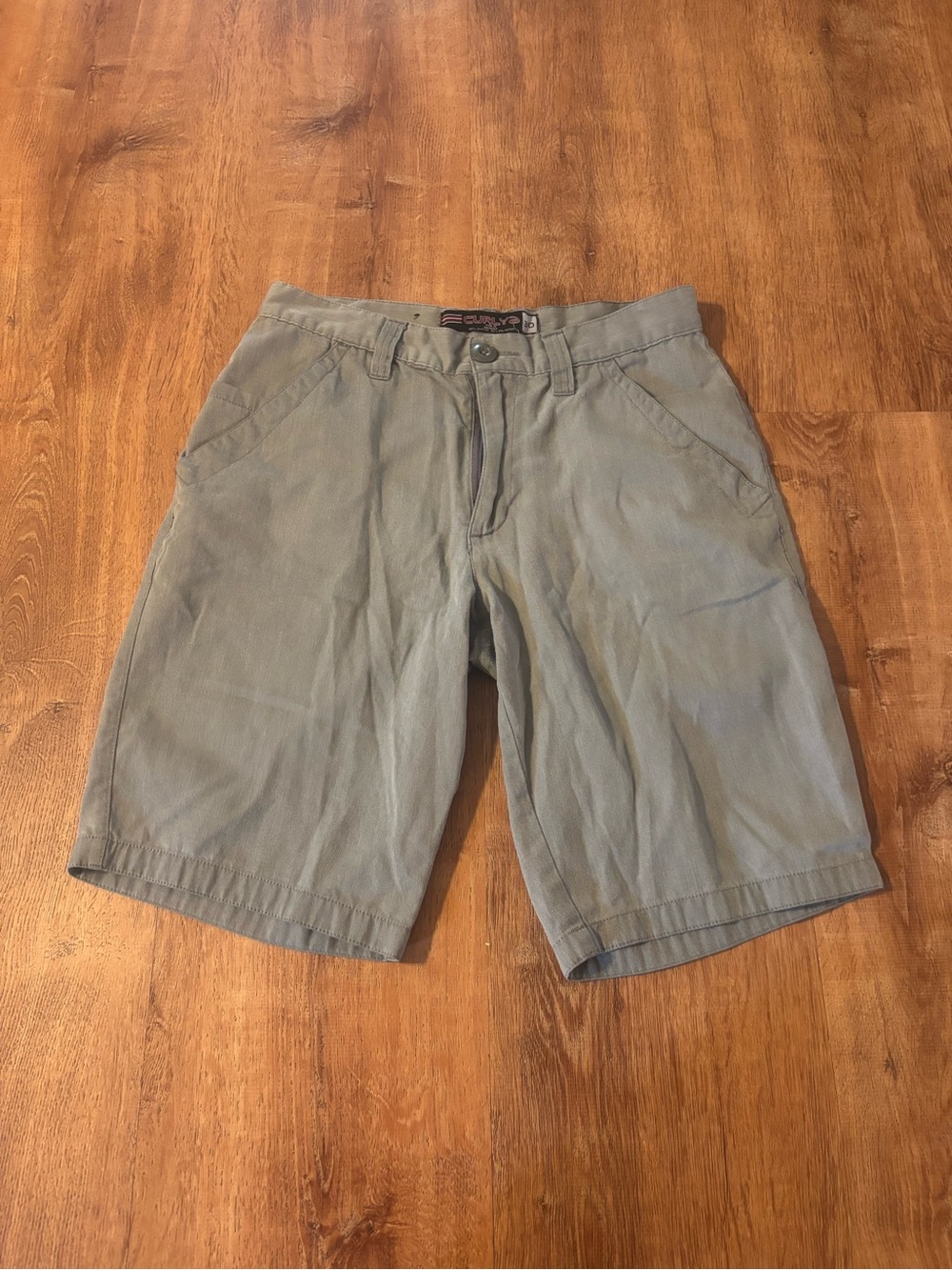 Men's Flat Front Gray Shorts - Comfortable Everyday Chino